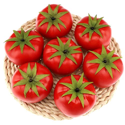 Gresorth 6 Stück Künstliche Lebensechte Tomate Deko Gefälschte Früchte Obst Party Festival Dekoration von Gresorth