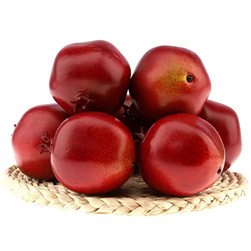 Gresorth 6 Stück Lebensechte Künstliche Granatapfel Gefälschte Früchte Obst Deko Dekoate von Gresorth