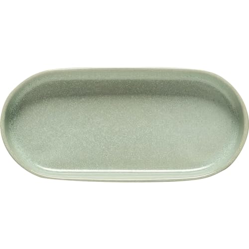 Grestel - Produtos Ceramicos, S.A. »Redonda« Platte oval von Costa Nova, Höhe: 27 mm, Länge: 212 mm, Bay Leaf von Grestel - Produtos Ceramicos, S.A.