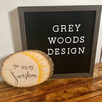 Sie Sind Mein Sonnenschein Holzscheibe | Holzschild von GreySkiesDesignShop