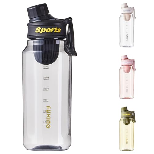 Greyoe 1 Stück Sport Protein Shaker Wasserflasche, Hochwertiger Protein Shaker PC+PP, für Fitness Herren und Damen Sport Outdoor und täglichen Gebrauch von Greyoe