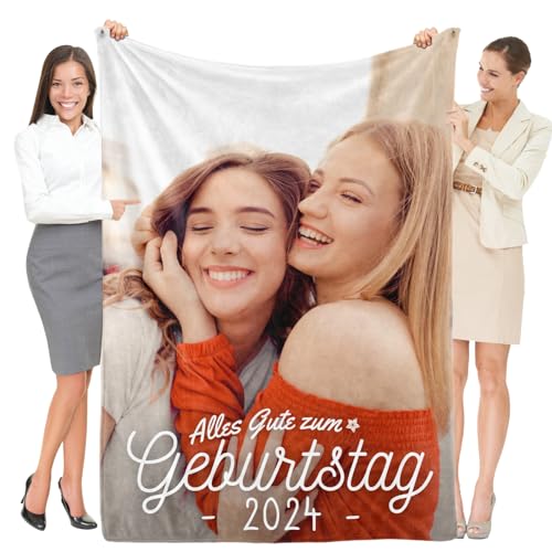 Personalisierte Geschenke für Frauen, Personalisierte Decke mit Foto, Fotodecke mit Eigenem Foto, Personalisierte Kuscheldecke mit Foto und Text, Personalisierte Geburtstagsgeschenk für Frauen von Greysky