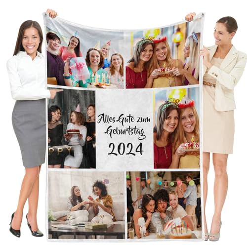 Greysky Personalisierte Geschenke für Frauen und Männer, Personalisierte Decke , Personalisierte Foto Kuscheldecke, Fotodecke mit Foto, Geburtstagsgeschenke von Greysky