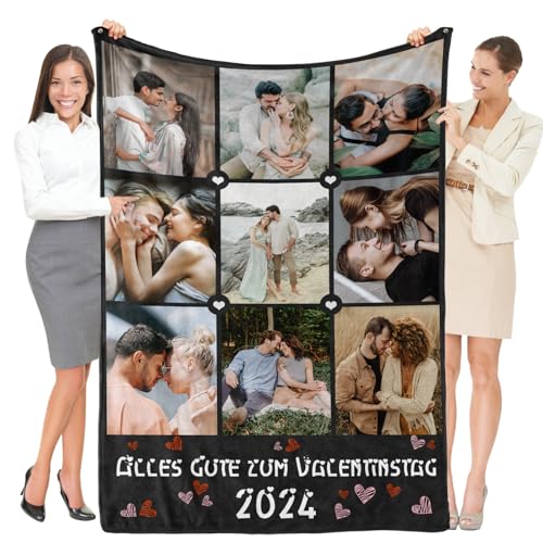 Personalisierte Weihnachts Geschenke Frauen, Personalisierte Decke mit Foto, Fotodecke mit Eigenem Foto, Personalisierte Kuscheldecke, Personalisierte Geschenke für Freunde und Familie von Greysky