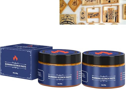 Grgowe 2PC Holzbrennpaste,Wooden Burning Paste Kit, Hitze Aktiviert Marker Für Holz Brennen Paste,DIY-Brandmalerei-Holzbrennpaste, Leder-Segeltuch-Papier-Brennpaste,Für Das Zeichnen, Diy Kunst Grgowe 2PC Holzbrennpaste,Wooden Burning Paste Kit, Hitze Aktiviert Marker Für Holz Brennen Paste,DIY-Brandmalerei-Holzbrennpaste, Leder-Segeltuch-Papier-Brennpaste,Für Das Zeichnen, Diy Kunst von Grgowe