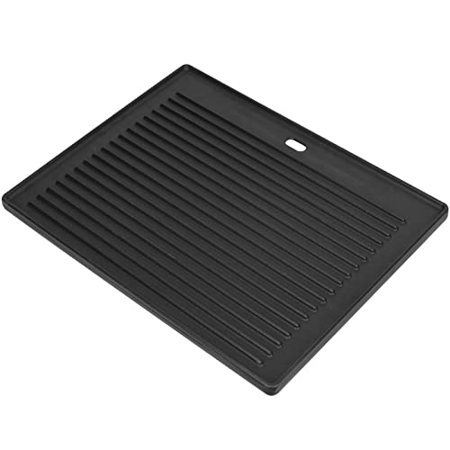 GriHero Gusseisen Grillplatte Wendeplatte 48.5 X 32 CM - Universal Gussplatte Beidseitig Verwendbar, Gussplatte Gasgrill für Gasgrill, Kohlegrill & Elektrogrill Zubehör von GriHero