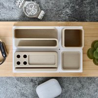 Modularer Schreibtisch Organizer M | Gridlinx System Box Modular Stiftehalter Modular von TridimensionsCraft