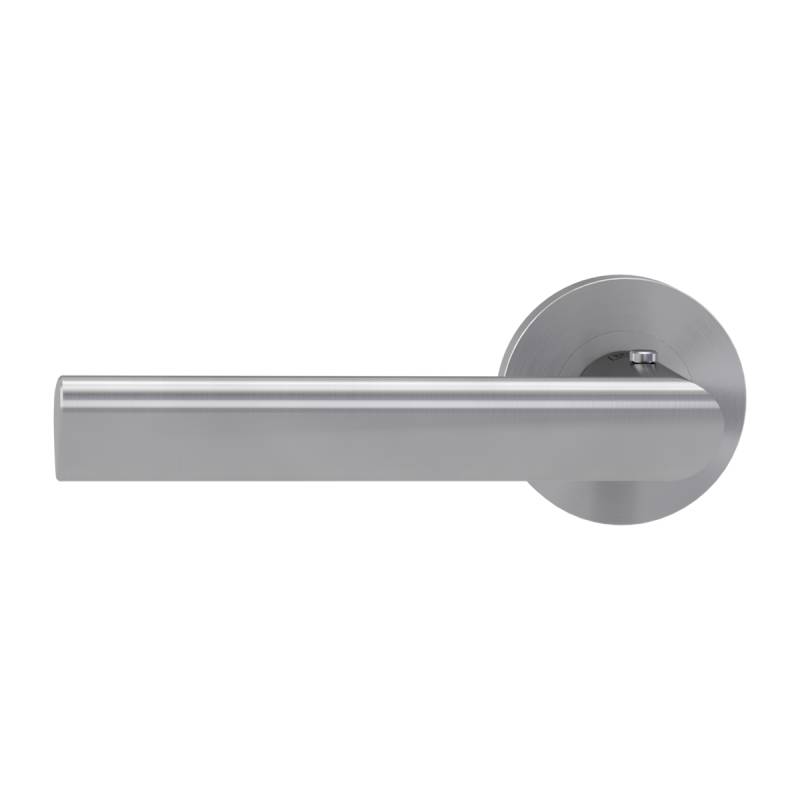 GRIFFWERK Drückergarnitur smart2lock 2.0 TRI 134 Schraubtechnik -Edelstahl matt Griffpaar mit Drückerrosetten -smart2lock 2.0 links -TS: 38-45mm von Griffwerk