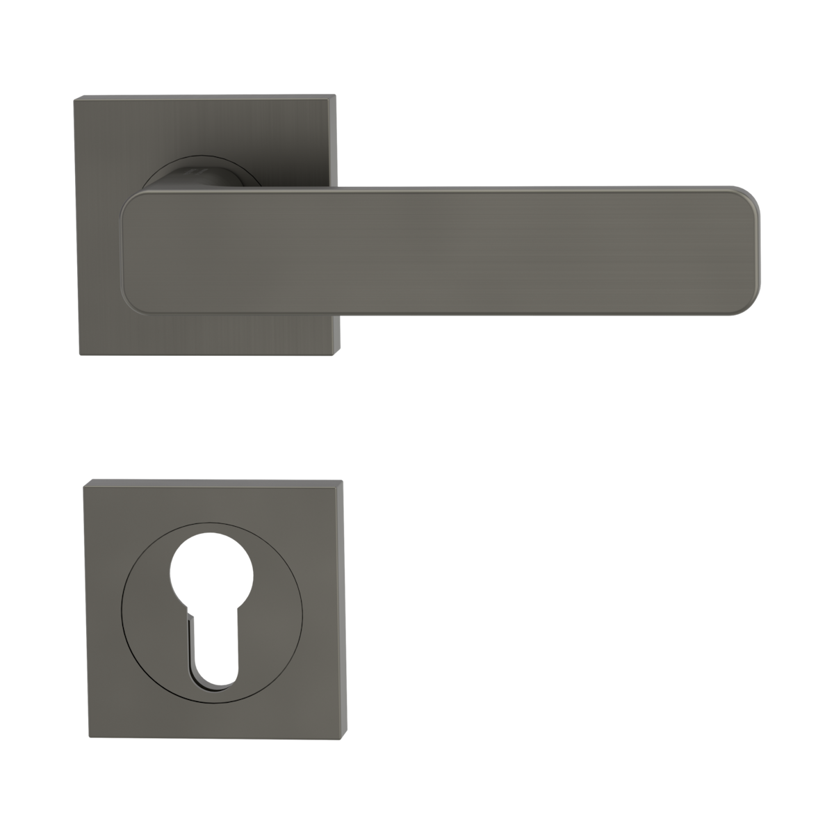 GRIFFWERK Rosettengarnitur MINIMAL MODERN SIEGER DESIGN eckig PZ-Schloss Kaschmirgrau GRIFFWERK Rosettengarnitur MINIMAL MODERN SIEGER DESIGN eckig PZ-Schloss Kaschmirgrau von Griffwerk