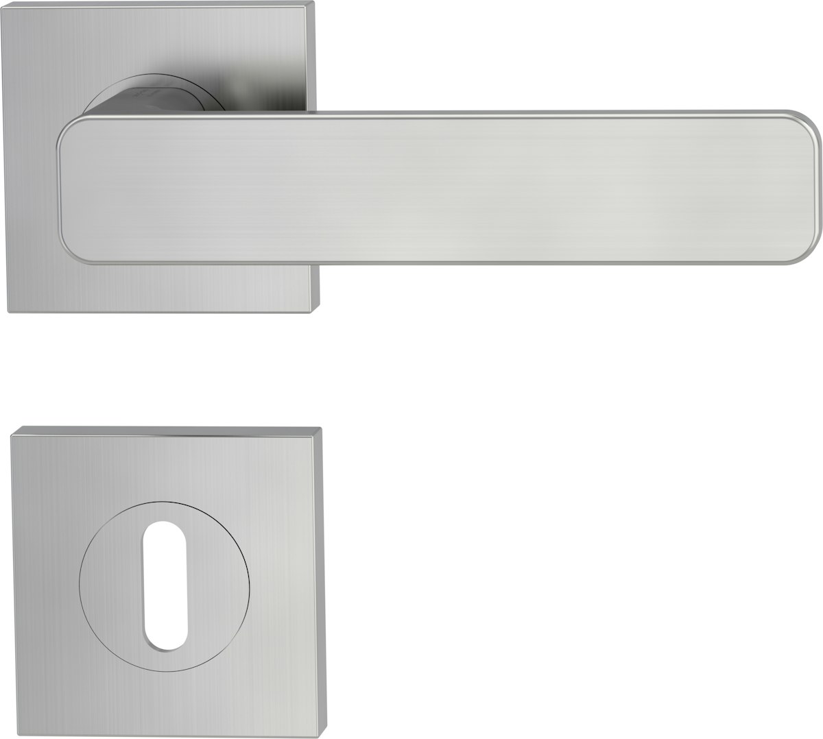 GRIFFWERK Rosettengarnitur MINIMAL MODERN SIEGER DESIGN eckig WC-Schloss Graphitschwarz GRIFFWERK Rosettengarnitur MINIMAL MODERN SIEGER DESIGN eckig WC-Schloss Graphitschwarz von Griffwerk