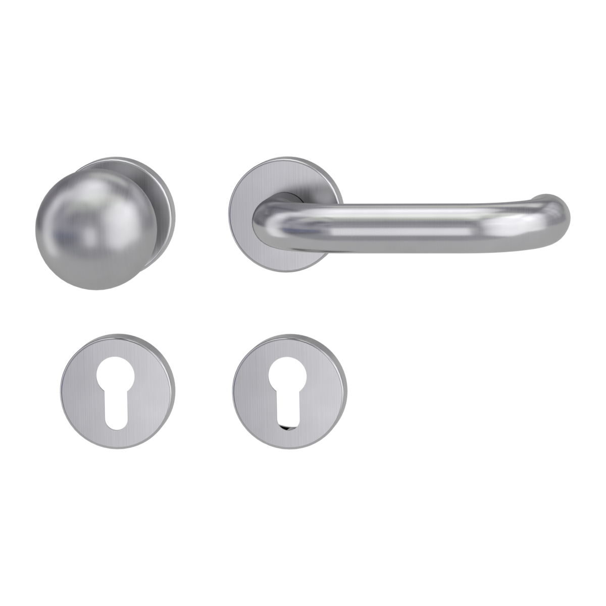 Griffwerk ALESSIA Klipptechnik FS Panik -Edelstahl matt Rosettengarnitur -Klippt. -R4 -WR -Stift 9mm -TS 38-50mm Griffwerk ALESSIA Klipptechnik FS Panik -Edelstahl matt Rosettengarnitur -Klippt. -R4 -WR -Stift 9mm -TS 38-50mm von Griffwerk