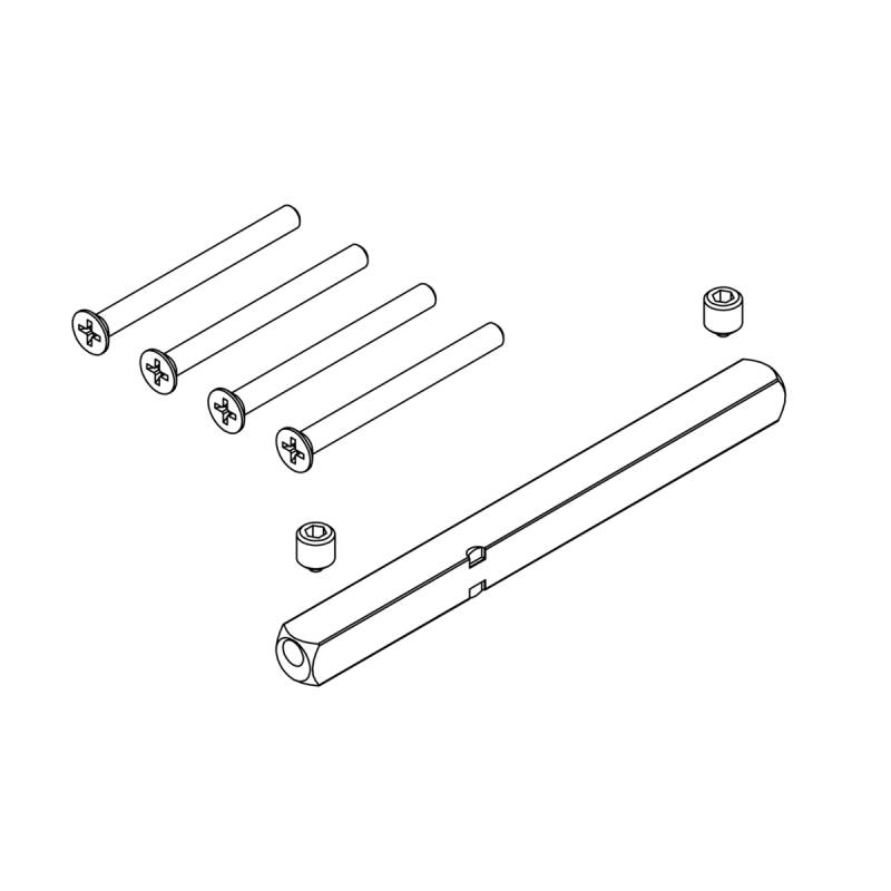 Griffwerk Set für Griffe -Klipptechnik -Feuerschutz Vollstift 9x9mm mit Schrauben -Stift 9x125mm, Schraubenl.: 55mm, TS 50-55mm Griffwerk Set für Griffe -Klipptechnik -Feuerschutz Vollstift 9x9mm mit Schrauben -Stift 9x125mm, Schraubenl.: 55mm, TS 50-55mm von Griffwerk