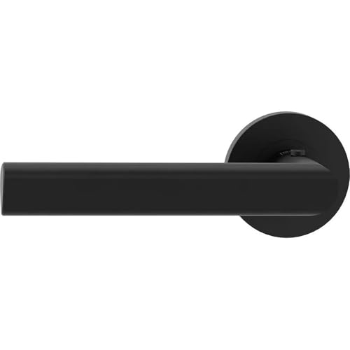 Griffwerk Türgriffgarnitur TRI 134 Schraubtechnik verschiedene Schließarten und Oberflächen wählbar (Graphitschwarz, Smart2Lock (Links)) von Griffwerk