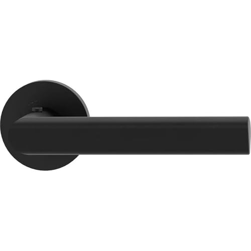 Griffwerk Türgriffgarnitur TRI 134 Schraubtechnik verschiedene Schließarten und Oberflächen wählbar (Graphitschwarz, Smart2Lock (Rechts)) von Griffwerk