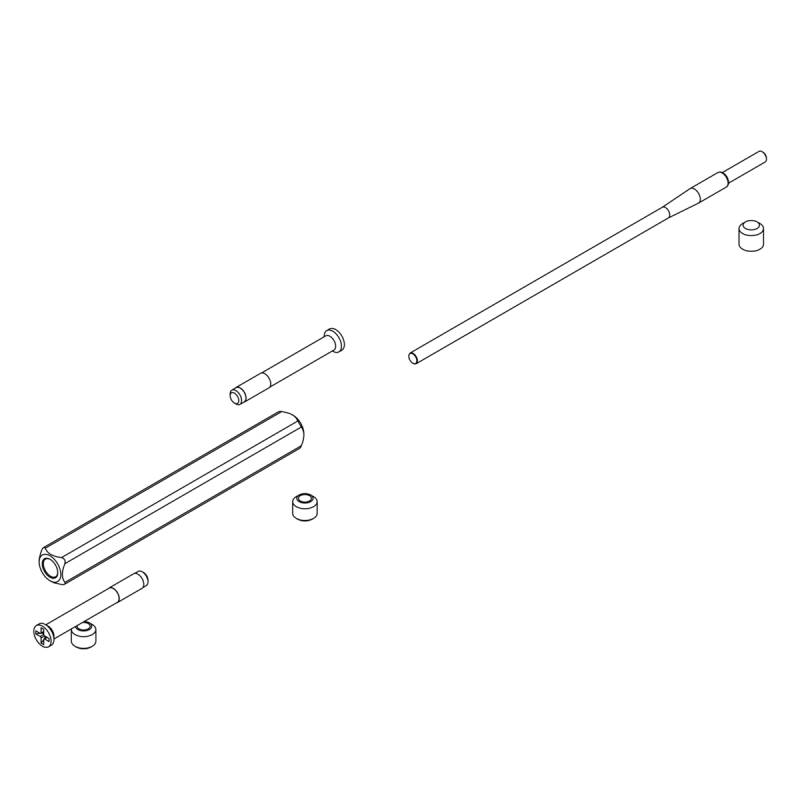 Griffwerk Türstärkeerweiterungssets für Smart2Lock Avus Piatta S Smart2Lock Edelstahl (matt) 60 - 65 mm von Griffwerk