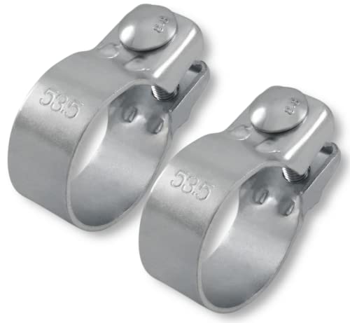 2x Breitbandschellen ø von 37-82 mm Auspuff Schelle Klemme Traktor Verzinkt (53,5 mm (52-55mm)) 2x Breitbandschellen ø von 37-82 mm Auspuff Schelle Klemme Traktor Verzinkt (53,5 mm (52-55mm)) von Grilindo