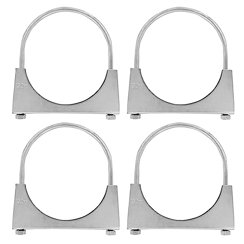 4er Set U Bügel Rohrschellen M8 x 120mm extrem belastbare Montageschellen aus verzinktem Stahl (4 Stk. M8 x 120 mm) von Grilindo