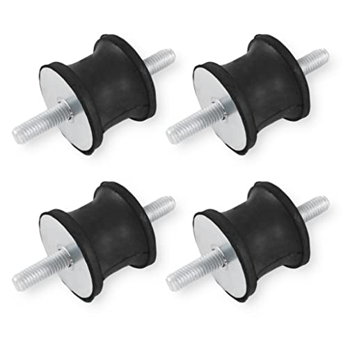 4x Gummipuffer Anti-Vibration Schwingungsdämpfer Silentblock Maschinenfüße Metall Gewinde ((D) M8 38x30mm) von Grilindo