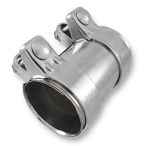 Auspuffschelle Rohrverbinder Doppelschelle Auspuff Abgasanlage (Stahl verzinkt, ø 70mm | Länge: 125mm) von Grilindo