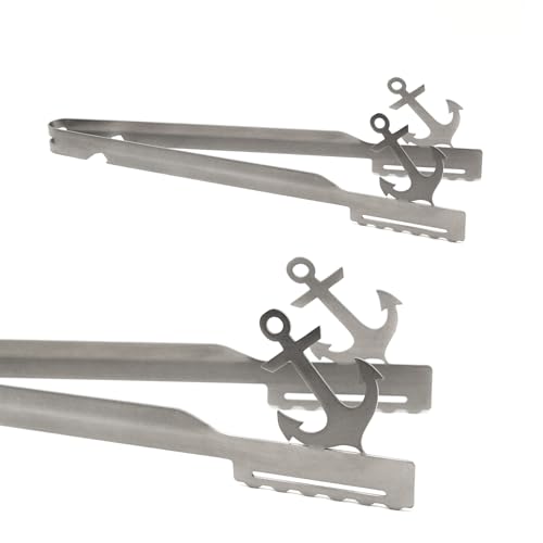 Grillzange Motiv Anker spülmaschinengeeignet, Geschenkidee, Männergeschenk, Geschenk Seefahrer, Kapitän, Bootfahren, Matrose von CAROLISA