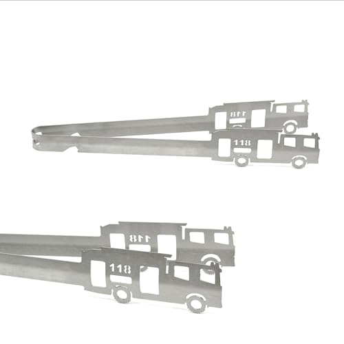 Grillzange Motiv Feuerwehr 118 Schweiz, spülmaschinengeeignet, Geschenkidee, Männergeschenk, Feuerwehr-Geschenk, Löschwagen, Löschzug von CAROLISA