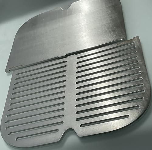 Grillrost/Grillplatte Plancha Edelstahl V2A 1.4301 Ersatzrost passt für Grill Weber Lumin + Lumin Smart von Grill2Chill