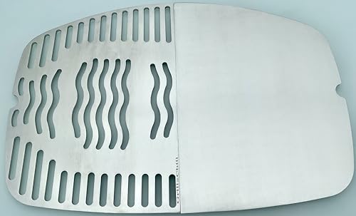 Grillrost + Grillplatte Kombination Edelstahl V2A 1.4301 Ersatzrost passt für Grills Napoleon TRAVELQ 285 PRO285 PRO 285X PRO285E / 5-5,2 mm Materialstärke von Grill2Chill