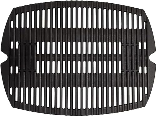 7644 7582 Grillroste Ersatzteile für Weber Q100 Q1000 Serie Teile Weber Baby Q Gusseisen Grillrost Q120 Q1200 Q1400 50060001 51010001 51040001 51060001 51060001 107000 01 51080001 65465 65810 1 Pack von Grillflame