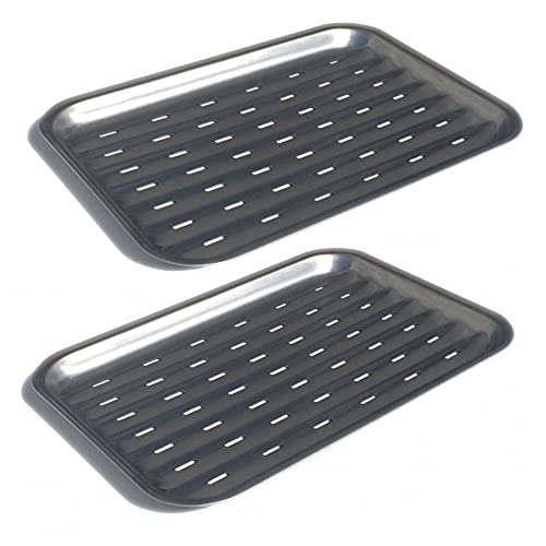 Grillfürst 2 x Wiederverwendbare Grillschale - Grillpfanne - Lochschale aus Edelstahl, rechteckig 24 x 34 cm Grillfürst 2 x Wiederverwendbare Grillschale - Grillpfanne - Lochschale aus Edelstahl, rechteckig 24 x 34 cm von Grillfürst