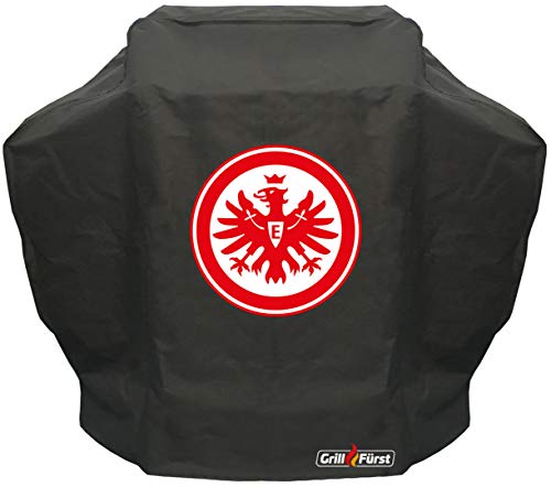 Grillfürst Grill Abdeckhaube Eintracht Frankfurt - robuste Grill-Abdeckung 141 x 66 x 119 cm, wetterfest und wasserdicht, für Broil King Monarch, Napoleon Rogue R425, Rösle Videro G4 von Grillfürst