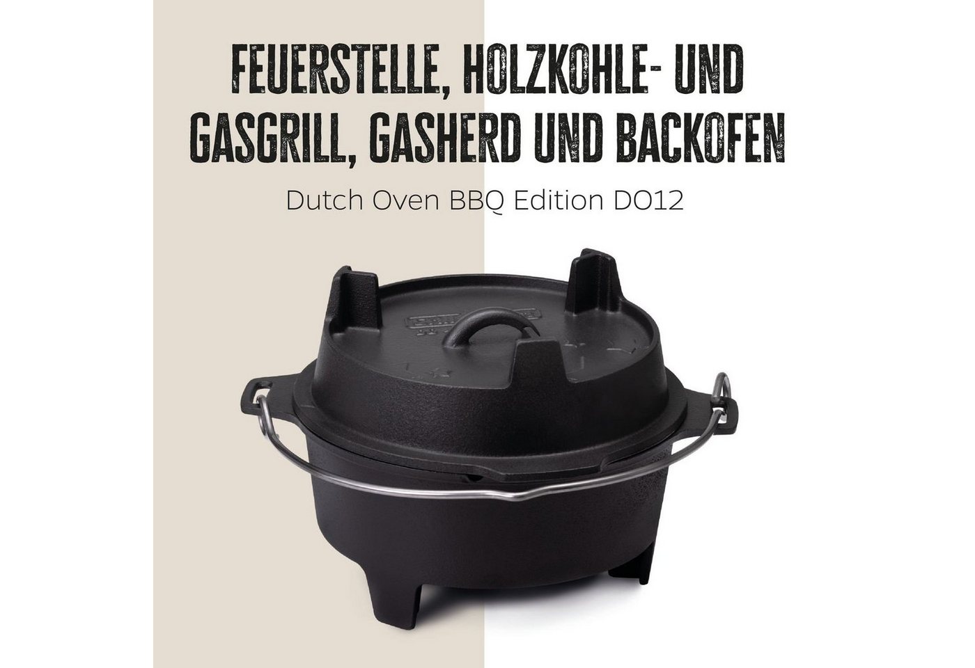 Grillfürst Bratentopf Grillfürst Dutch Oven BBQ Edition DO12 von Grillfürst