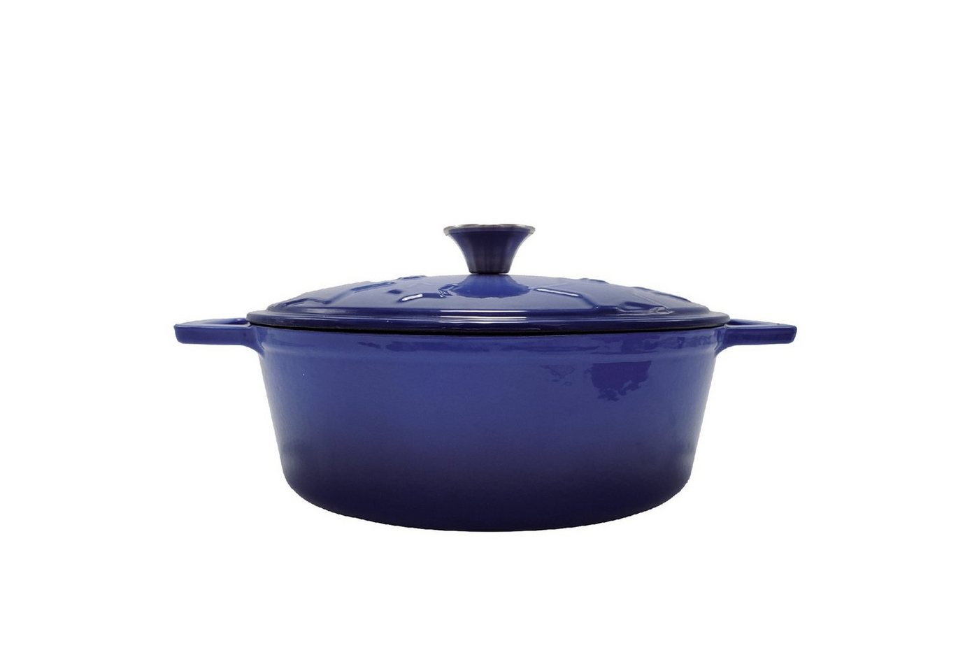 Grillfürst Bratentopf Grillfürst Dutch Oven Sternentöpfchen / Gusseisen Bräter - emailliert - M - blau von Grillfürst