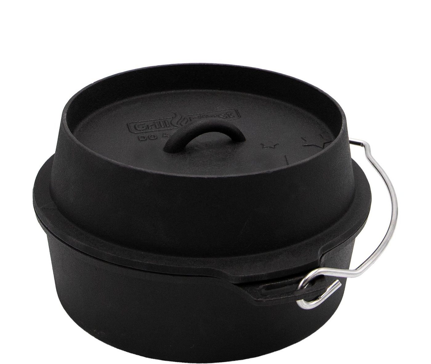 Grillfürst Bratentopf Grillfürst Dutch Oven ohne Füsse DO4 von Grillfürst