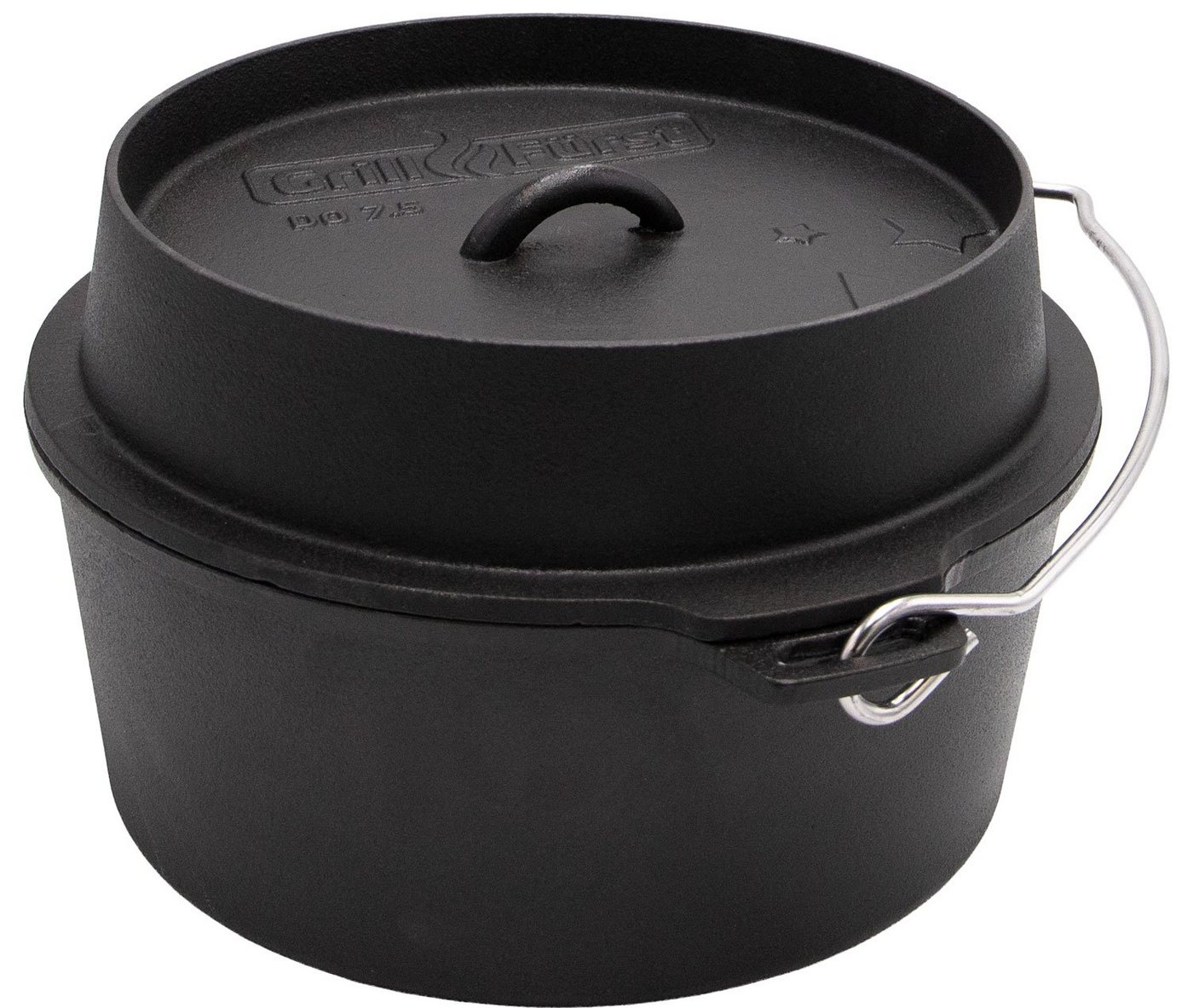 Grillfürst Bratentopf Grillfürst Dutch Oven ohne Füsse DO7,5 von Grillfürst