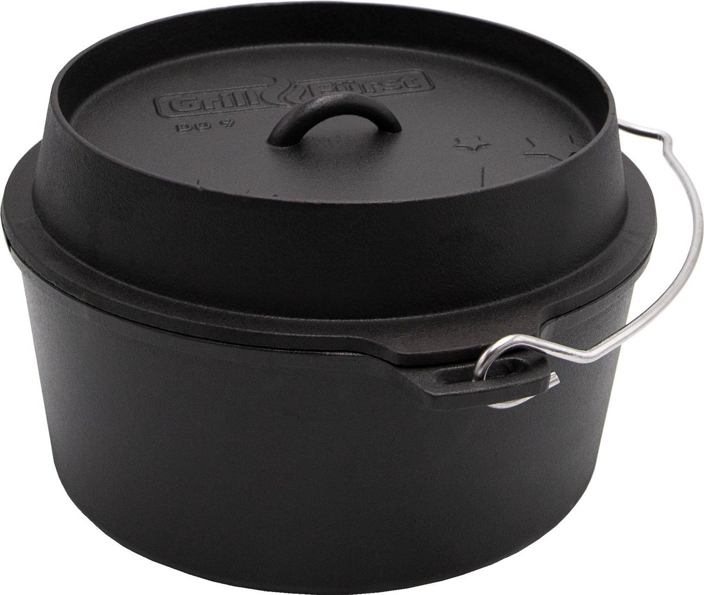 Grillfürst Bratentopf Grillfürst Dutch Oven ohne Füsse DO9 von Grillfürst