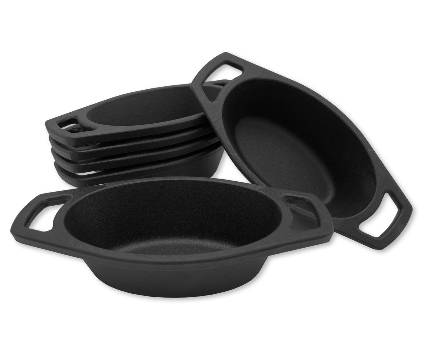 Grillfürst Bratentopf Grillfürst Gusseisen Pfännchen / Servierpfännchen, 6er Set von Grillfürst