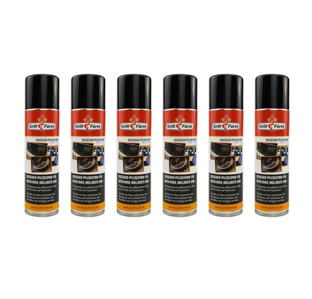 Grillfürst Bratentopf Grillfürst Gusseisen-Pflegespray / Trennspray Bigpack: 6x 200ml = 1,2l von Grillfürst