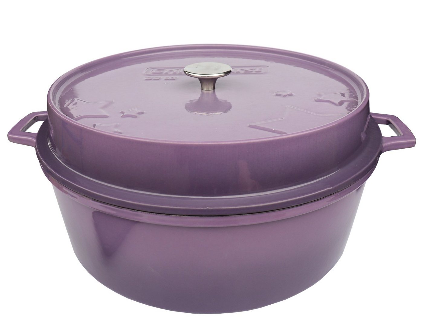 Grillfürst Bratentopf Grillfürst emaillierter Dutch Oven ohne Füsse DO12 - lila Grillfürst Bratentopf Grillfürst emaillierter Dutch Oven ohne Füsse DO12 - lila von Grillfürst