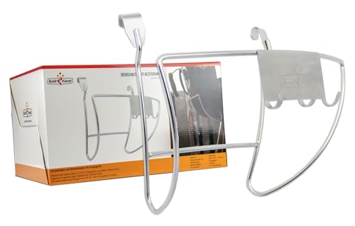 Grillfürst Edelstahl Deckelhalter - Grilldeckelhalter mit Besteckhalter für 57er und 58er Kugelgrills, 30 x 19 x 25 cm Grillfürst Edelstahl Deckelhalter - Grilldeckelhalter mit Besteckhalter für 57er und 58er Kugelgrills, 30 x 19 x 25 cm von Grillfürst