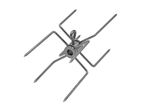 Grillfürst Edelstahl Vierfach-Fleischklammer - Universal Fleischnadeln für Grillspieß und Rotisserie, Drehspieß-Zubehör zur Fixierung von Grillgut, mit Feststellschraube Grillfürst Edelstahl Vierfach-Fleischklammer - Universal Fleischnadeln für Grillspieß und Rotisserie, Drehspieß-Zubehör zur Fixierung von Grillgut, mit Feststellschraube von Grillfürst