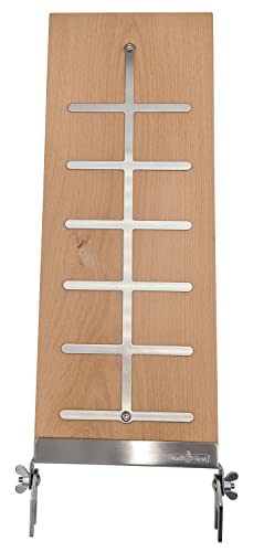 Grillfürst Flammlachsbrett - Halterung zum Schrauben aus Buchenholz für Flammlachs, 19 cm x 50 cm langes Räucherbrett mit 16 mm Nut für Grills und Feuerstellen Grillfürst Flammlachsbrett - Halterung zum Schrauben aus Buchenholz für Flammlachs, 19 cm x 50 cm langes Räucherbrett mit 16 mm Nut für Grills und Feuerstellen von Grillfürst