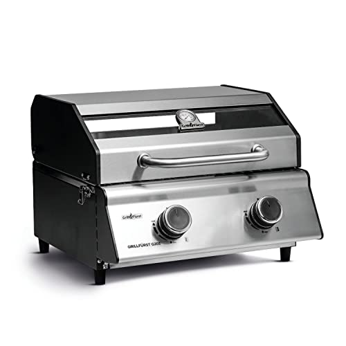 Grillfürst G201E 2-Brenner Gasgrill portabel - Wohnmobilgrill - 30mbar (EU-Gasgrill) von Grillfürst