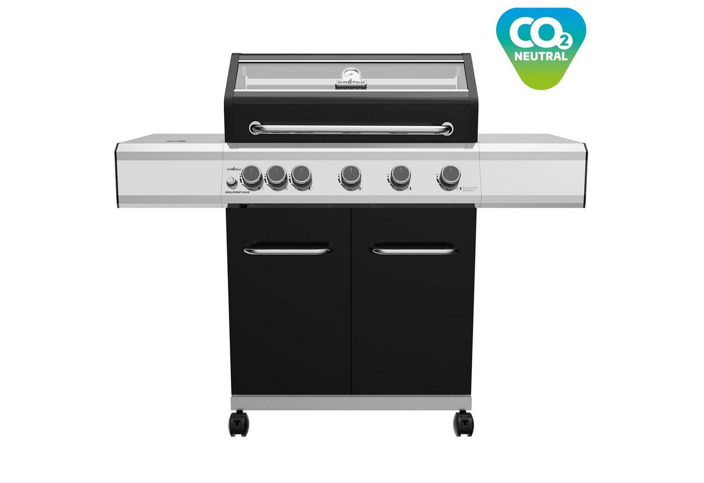 Grillfürst Gasgrill Grillfürst G510E 5-Brenner Hochtemperaturbrenner und Edelstahl Rosten von Grillfürst