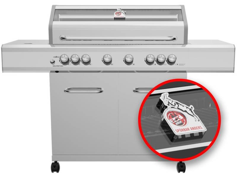 Grillfürst Gasgrill Grillfürst G621G 6-Brenner Edelstahl-Gasgrill - 1. FC Köln von Grillfürst