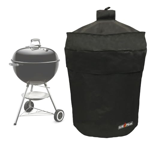 Grillfürst Grill Abdeckhaube - robuste Grill-Abdeckung, wetterfest und wasserdicht, Abdeckung für 57 cm Kugelgrills, Holzkohlegrills u.a. von Weber/Napoleon/Outdoorchef u.v.m. von Grillfürst