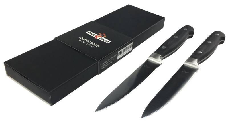 Grillfürst Grillbesteck-Set Grillfürst Steakmesser mit Wellenschliff 2er Set von Grillfürst