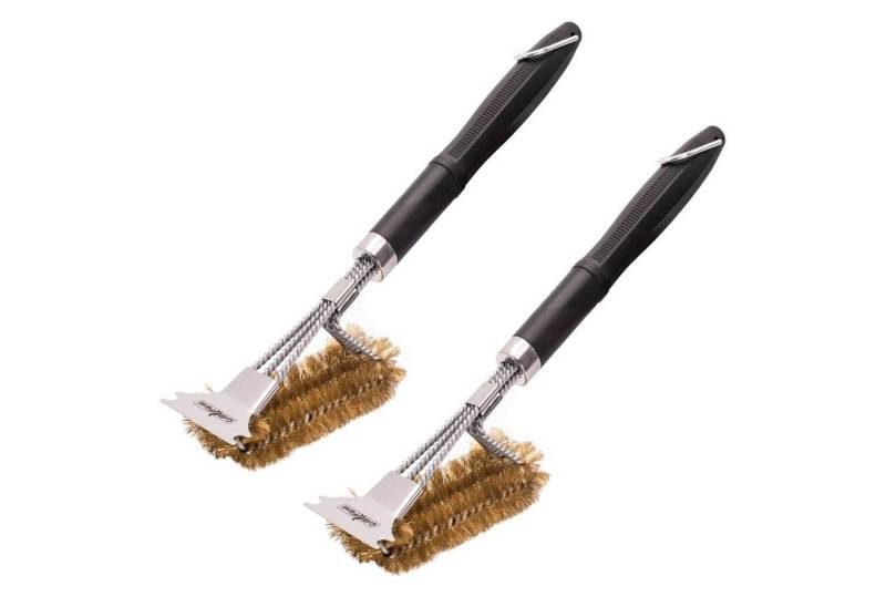 Grillfürst Grillbürste 2x Grillfürst Premium Grillbürste aus Messing mit langem 3-fach Bürstenkopf und Schaber Grillfürst Grillbürste 2x Grillfürst Premium Grillbürste aus Messing mit langem 3-fach Bürstenkopf und Schaber von Grillfürst