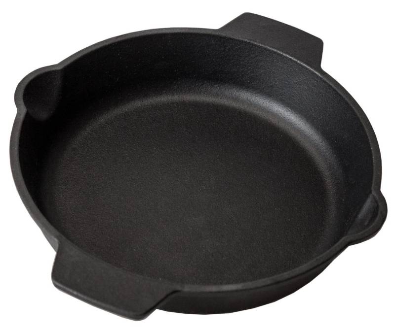 Grillfürst Grillpfanne Grillfürst Gusseisenpfanne mit 2 Griffen Ø 25 cm von Grillfürst