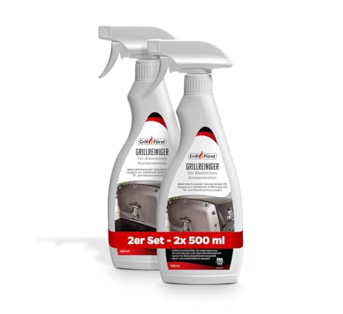 Grillfürst Grillreiniger für Aluminiumoberflächen (Alu-Druckguss), 2 x 500 ml von Grillfürst