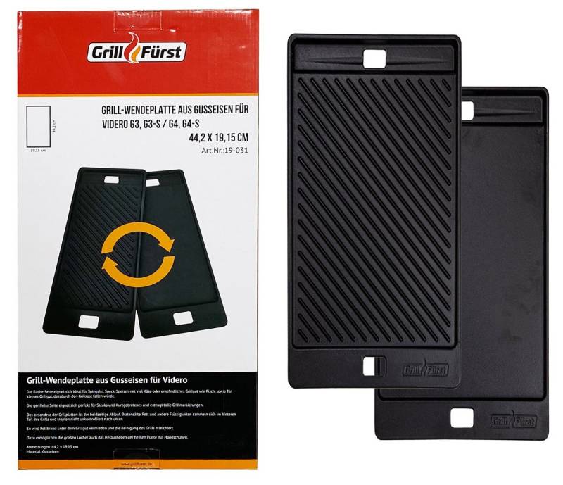 Grillfürst Grillplatte Grillfürst Grillplatte Gusseisen für Videro G3/G3-S und G4/G4-S bis Modell 2020, auch für G2-S Vario+ und G3-S Vario+ geeignet, 44,5 x 19,2 cm Grillfürst Grillplatte Grillfürst Grillplatte Gusseisen für Videro G3/G3-S und G4/G4-S bis Modell 2020, auch für G2-S Vario+ und G3-S Vario+ geeignet, 44,5 x 19,2 cm von Grillfürst